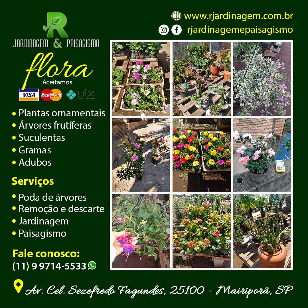 R. Jardinagem Flora - Sua nova opção de plantas em Mairiporã